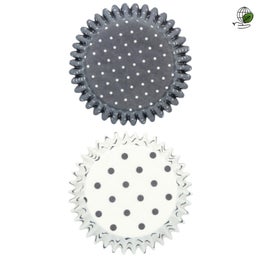 Birkmann muffinssivuoka | paperi | pilkut | korkeus 3 cm | &Oslash; 7 cm | 100 kpl/pkt