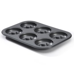 de Buyer donitsipelti | pinnoitettu hiiliter&auml;s | donitsin &Oslash; 8 cm | 6x donitsi