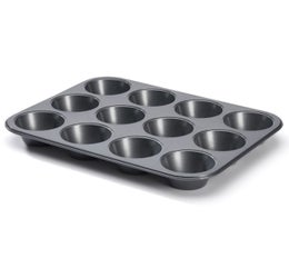 De Buyer muffinssipelti | pinnoitettu ter&auml;s | 12x muffinssi