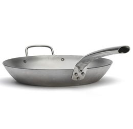 de Buyer Carbone Plus hiiliter&auml;spannu | ter&auml;skahva + lis&auml;kahva | korkeus 4,5 cm | &Oslash; 32 cm