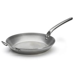 de Buyer Carbone Plus hiiliter&auml;spannu | ter&auml;skahva + lis&auml;kahva | korkeus 4,5 cm | &Oslash; 32 cm