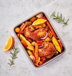 Birkmann uunivuoka | pinnoitettu hiiliter&auml;s | korkeus 5 cm | 28x23 cm | 1,8 L